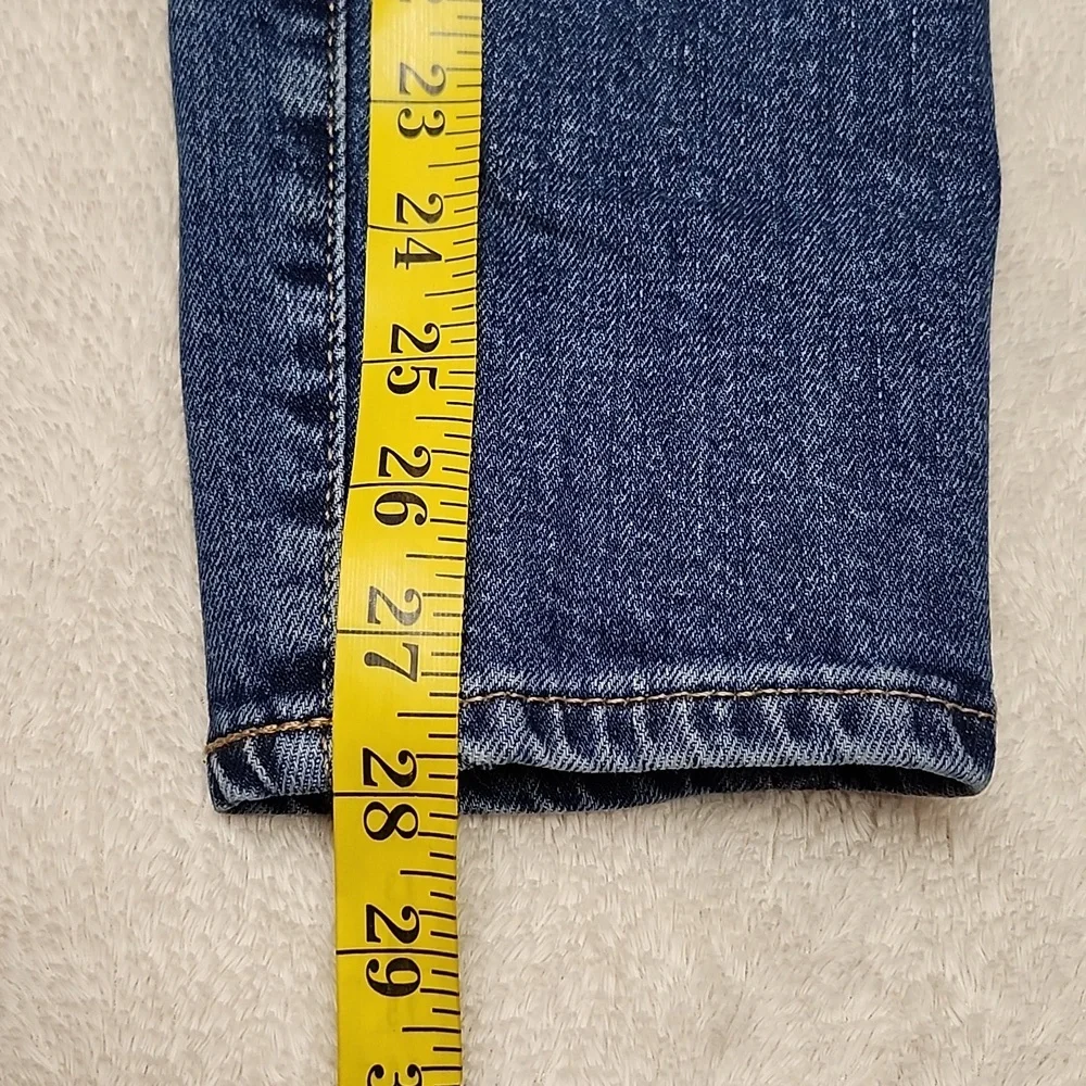 Old Navy Women's High-Rise O.G. Straight Leg Jeans - Size 0 Blue - Picture 10 of 10